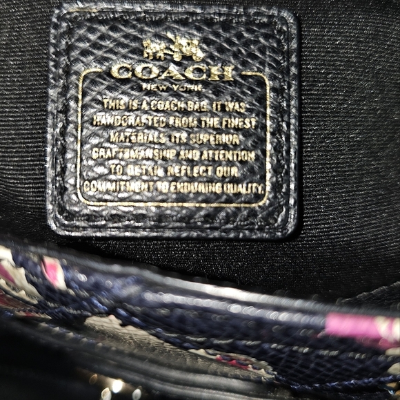 SOLD Authentic COACH Mini Blake Satchel – Black Floral Print - Picture 6 of 7